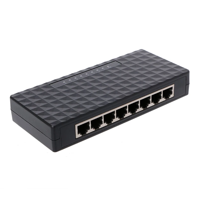 1000Mbps 8-Порты и разъёмы Ethernet сетевой коммутатор gigabit хаб настольное мини Быстрая зарядка сетевой коммутатор адаптер - Цвет: 1000Mbps