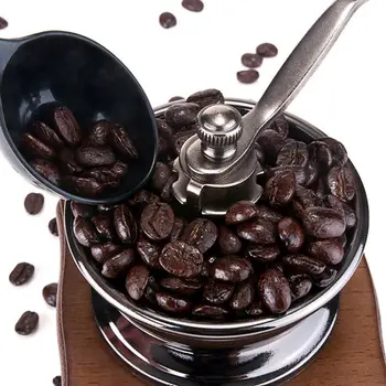 

2020 Vintage Manual Hand Crank Wooden Metal Coffee Pepper Herb Mill Spice Grinder Adjustable Coarseness Coffee Hand Grinder