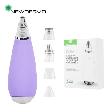 

NEWDERMO 2 in 1 Silicone Remove Blackhead Acne Vacuum Pore Extractor & Microdermabrasion Machine Exfoliate Skin Rejuvenation