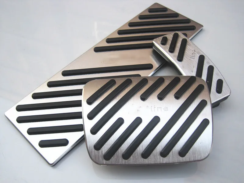 Car pedals For Audi Q7 A4 A6 A7 A8 S4 RS4 A5 S5 RS5 8T Q5 Accelerator Pedal Brake Pedal Footrest Pedal - Название цвета: Черный