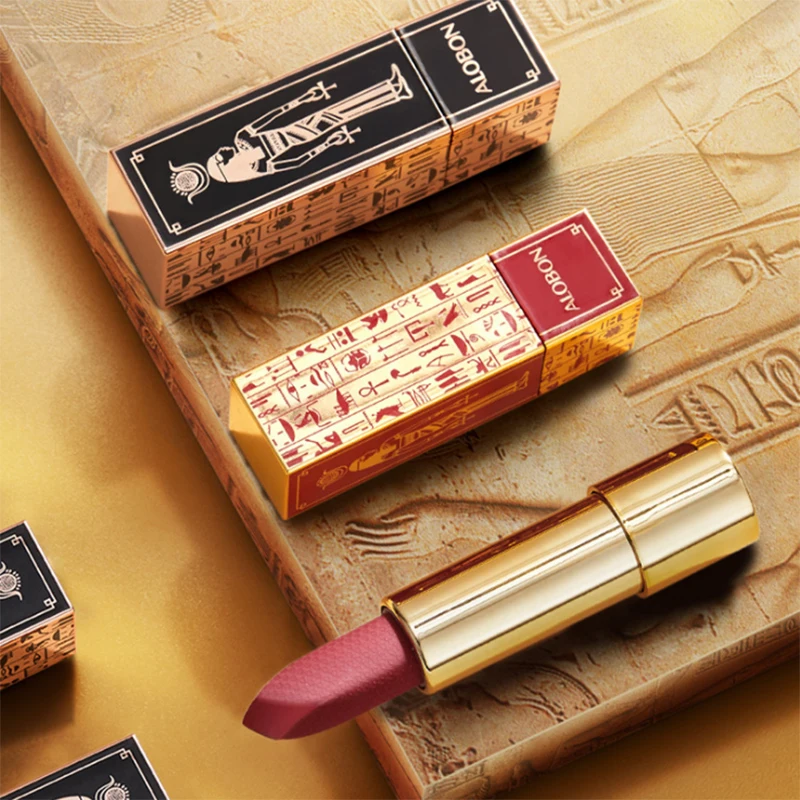 Velvet soft mist lipstick matte does not pull dry red blood orange yellow skin is white Egyptian fare lipstick makeup Velvet soft mist lipstick matte does not pull dry red blood orange yellow skin is white Egyptian fare lipstick makeup