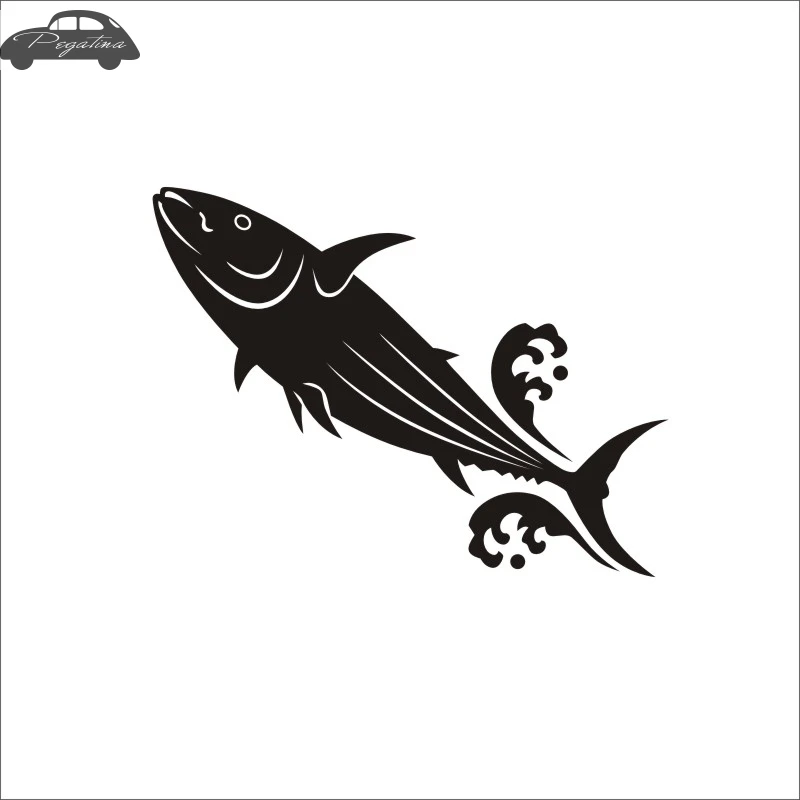 Pegatina Tuna Fish Thunnus Thynnus Car Decal Calamar Posters Boat Decals Decor Mural Wall Sticker Angling Hooks Shop Vinyl