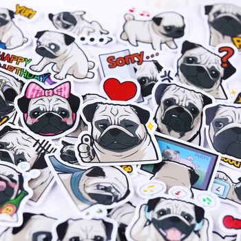

40 Pcs/lot dogs paper Sticker Decal For Phone Car Case Waterproof Laptop Bicycle Notebook Backpack Kids Toy Stickers