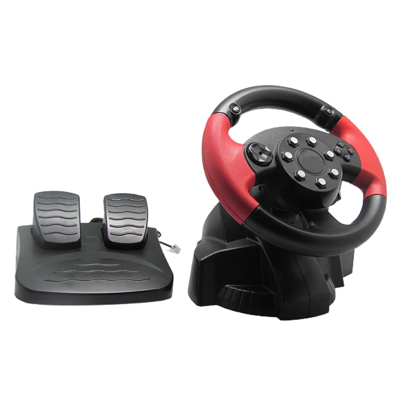 Racing Steering Wheel For Ps3 Ps2 Steam Allinone Wired Vibration