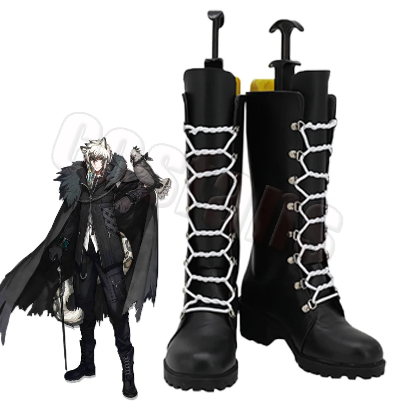 

Game Arknights SilverAsh Shoes Boots Suits Fancy Outfit Unisex Cosplay Costume Halloween Carnival SilverAsh Dark Black Uniforms