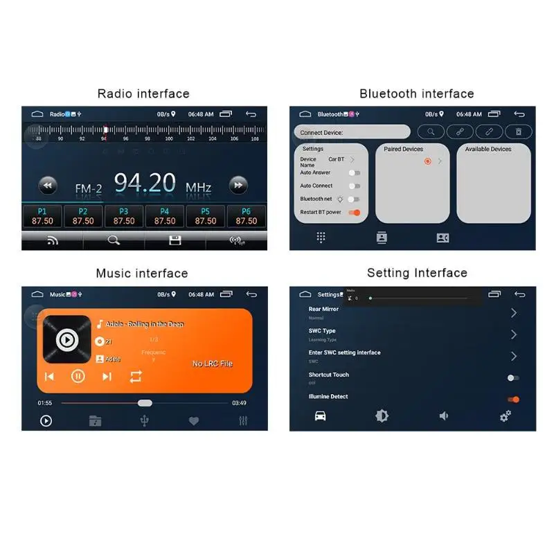 12 В 2 Din Bluetooth автомобильный стерео MP5 плеер fm-радио Android 8,1 автомобильный аудио gps Nav WiFi BT USB Радио с дисплеем скорости