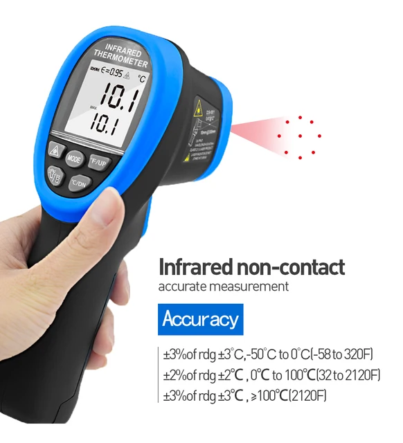 Buy Wholesale China Non-contact Digital Infrared Thermometer-holdpeak High Ir  Laser Temp Gun For Kitchen Cooking Bbq & Infrared Thermometer at USD 10