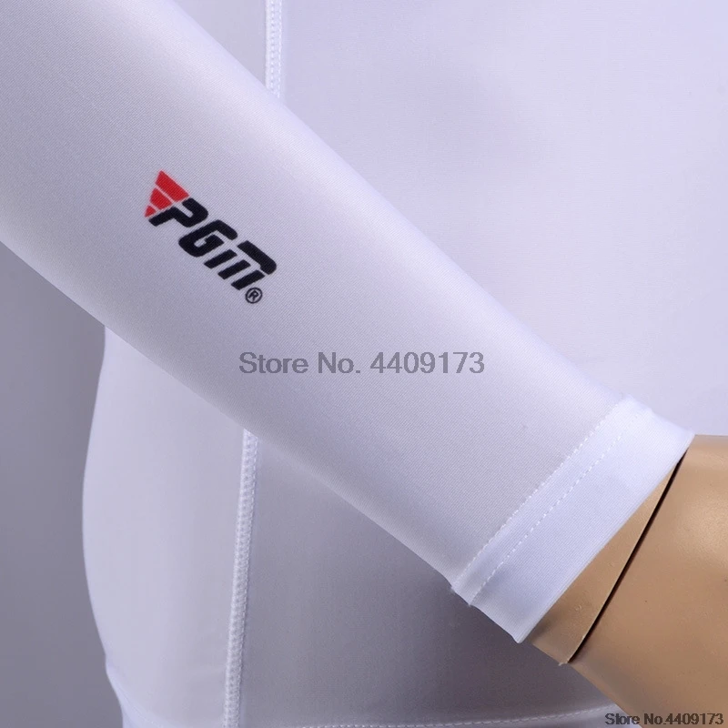 Pgm мужские солнцезащитные спортивные рубашки для гольфа, летние мужские шелковые топы с длинными рукавами, дышащие быстросохнущие футболки D0355