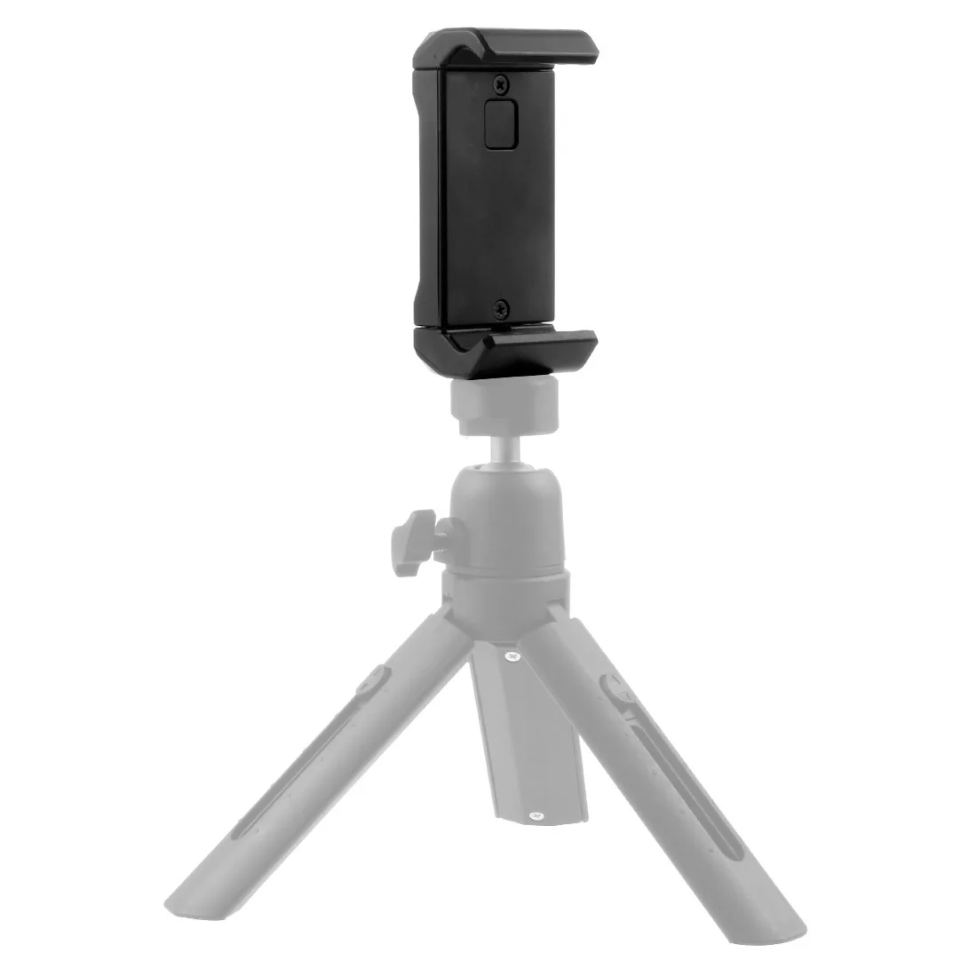 Dual 1/4 Screw Hole Tripod Mount Adapter Tablet Stand Plastic Phone Clip Bracket