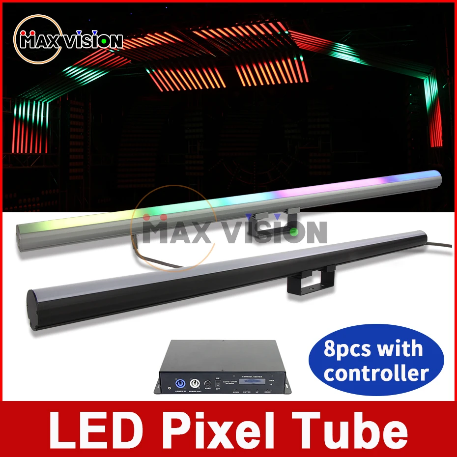 

LED Pixel Tube 8pcs light with 1pcs controller 40*SMD5050 RGB/FC HIGH-efficiency Leds for dj light,wedding light stage light