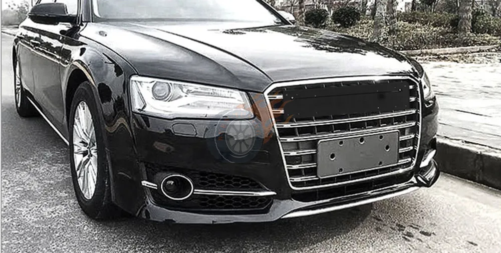 Для S8 Look Grill для A8 Grill S8 Grill- передний спортивный хромированный ABS бампер гоночные грили с европейской пластиной держатель