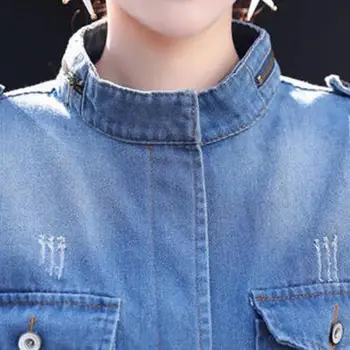 

Plus Size Casual Dames Denim Oversize Jeans Keten Jas Jas Mode Veste Femme Hiver Winter Veste En Jean Femme 2020