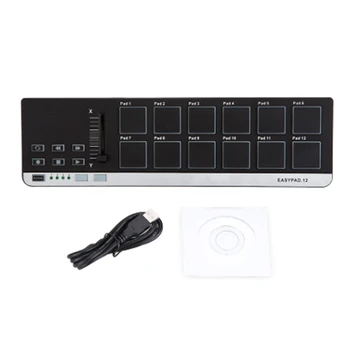 

Drum Pads MIDI Controller Portable Mini MIDI Keyboard Controller with USB Cable