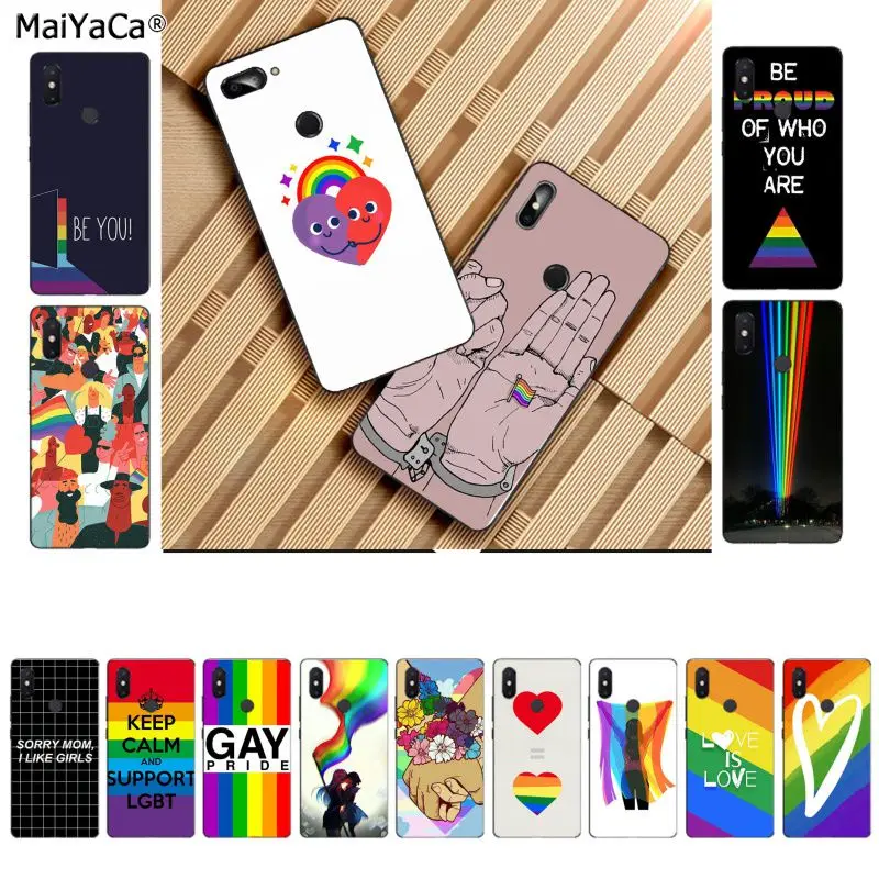 

MaiYaCa Gay Lesbian LGBT Rainbow Pride ART DIY Painted Beautiful Phone Case for Xiaomi 8 9 se Redmi 6 pro 6A 4X 7 note 5 7