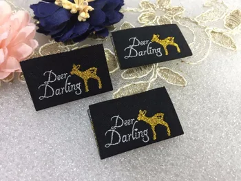 

Free shipping Customized (1000pcs/lot) garment clothing tags /Woven Labels/ custom clothing labels/main label/custom labels