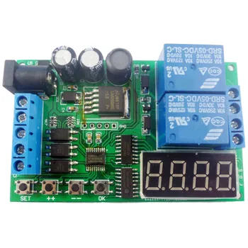 

AABB-5V 9V 12V 24V DC/AC Motor Controller Relay Board Forward Reverse Control Automatic Timing Delay Cycle Limit Start Stop Swit