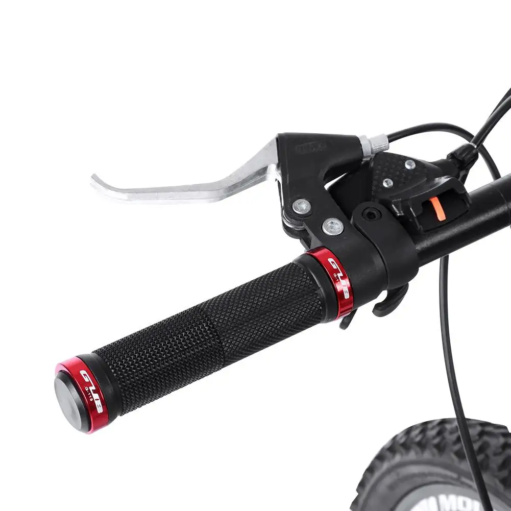 GUB, 1 пара ручных ручек для езды на велосипеде, Запираемые ручки, MTB, дорожный велосипед, руль, противоскользящие велосипедные ручки, алюминиевый сплав+ резина