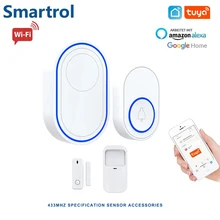 Système d'alarme sans fil Tuya Smartlife, avec application, wi fi, 58 sons, détecteurs sans fil 433MHz, pour maison connectée 