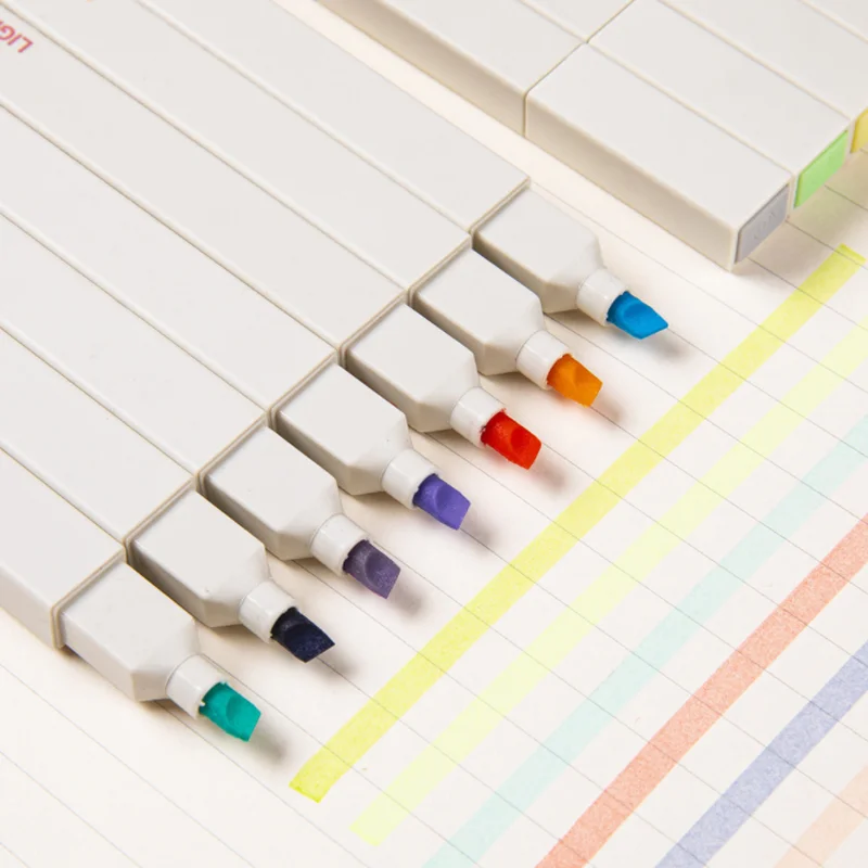 Creative Eye Protection Morandi Highlighter Set Color Student Hand