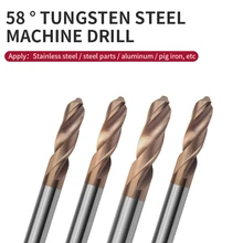 1/5/10 Stuks Gecoat Bit 58 Graden Tungsten Staal Bit D1.8 ~ D15.5 40 ~ 100L Carbide twist Boren Voor Cnc Metalen Boren End Mill