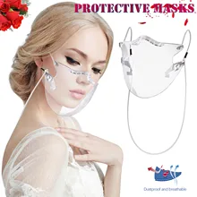 Pasamontañas lavable reutilizable, mascarilla de protección facial transparente para motocicleta, pañuelo mágico