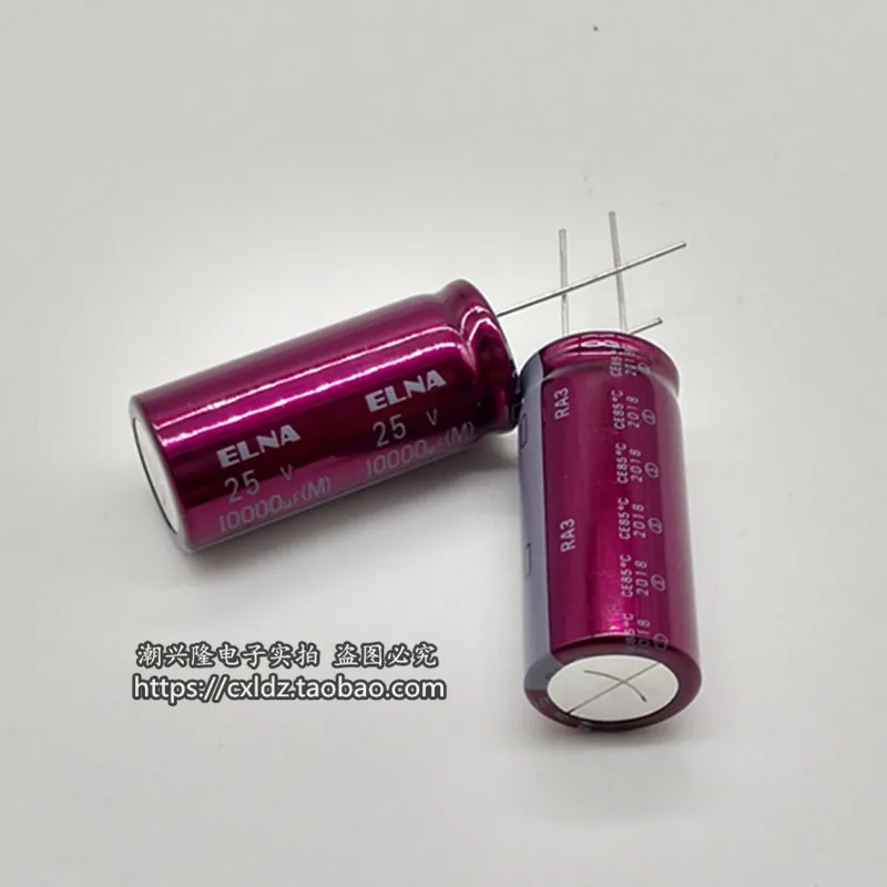 Eletrolítico de Áudio Nova Tailândia Elna Ra3 25v10000uf 18x40mm Capacitor 10000uf - 25v 85 Graus 4 Pçs - Image 3
