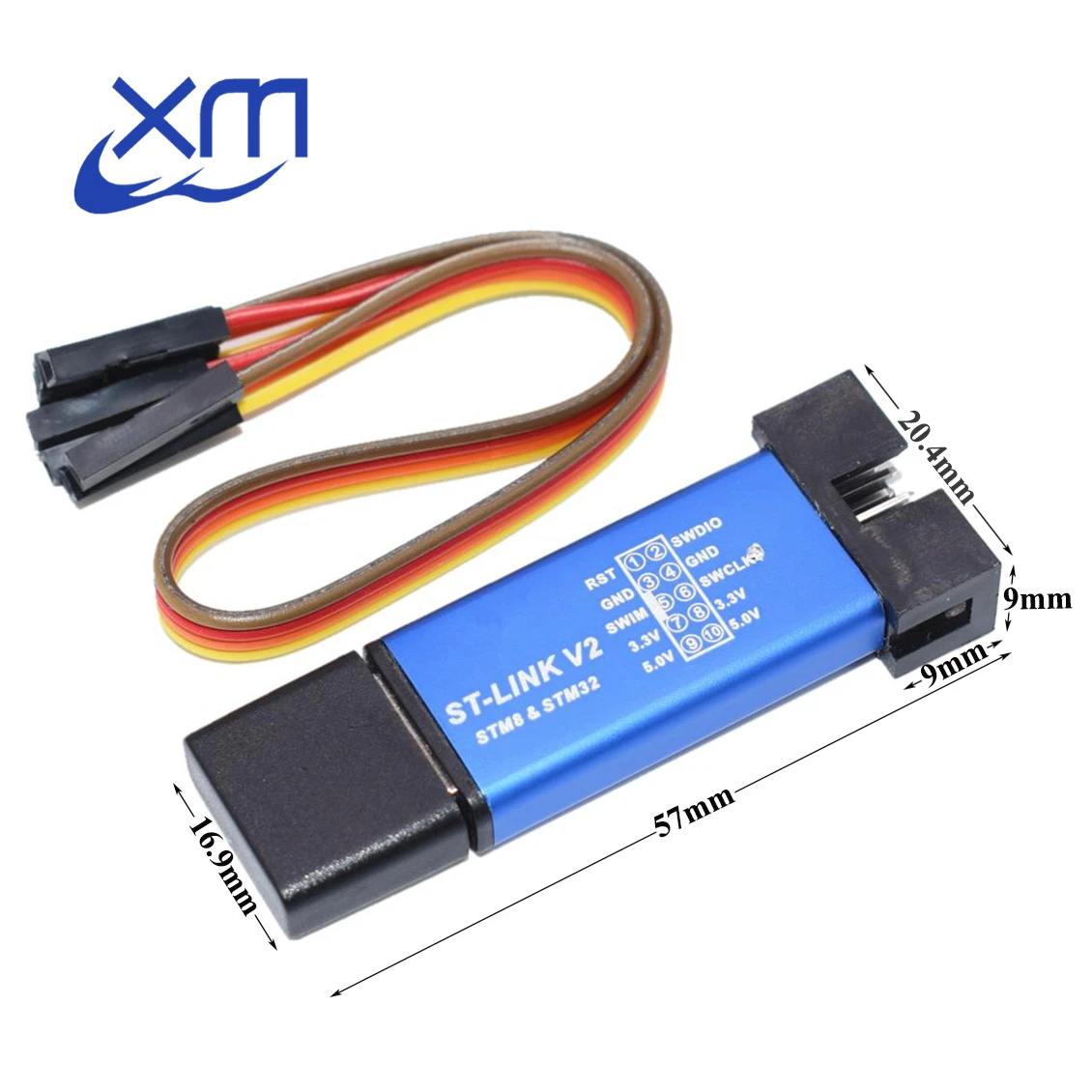 10pcs St Link Stlink St Link V2 Mini Stm8 Stm32 Simulator Download Programmer Programming With Cover A41 Random Colors St Link V2 Aliexpress