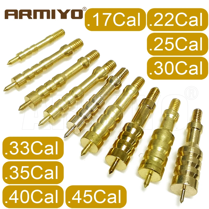 Armiyo .17Cal .22Cal .25Cal .27Cal .30Cal .338Cal .357Cal .40Cal .45Cal пистолет для очистки твердого латунного