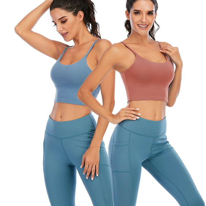 

Ports Bra Bralette Tops Crop Push Up Gym Women Yoga Active RunningWorkout Athletic Walking Pad Wear Top Underwear Padded 2020
