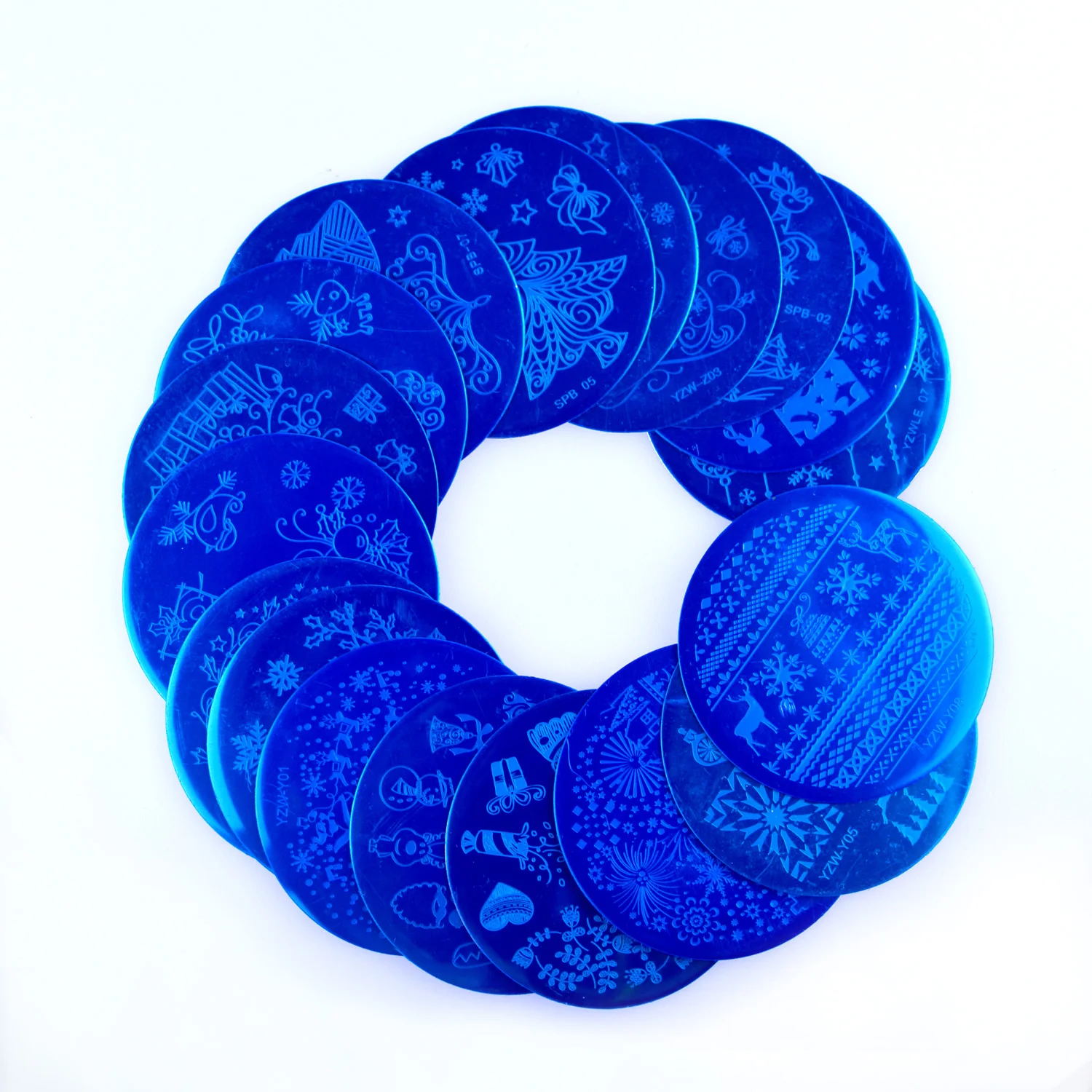 Новинка 2020 рождественские штамповочные пластины для ногтей штамп изображение