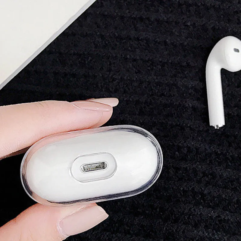 Чехлы для AirPods 2nd прозрачные наушники чехол для Apple Air Pods 1 Зарядная коробка мягкий кристально чистый чехол для Airpods Skin