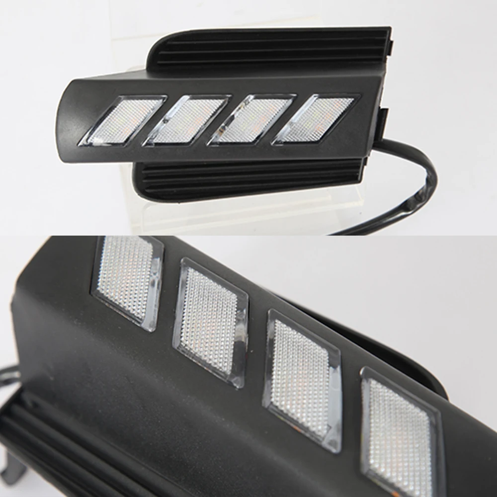 CSCSNL 1 пара дневные ходовые огни для Toyota Prado 120 Land cruiser LC120 FJ120 2003 2004 2005 2006 2007 2008 2009 Светодиодный дневной светильник