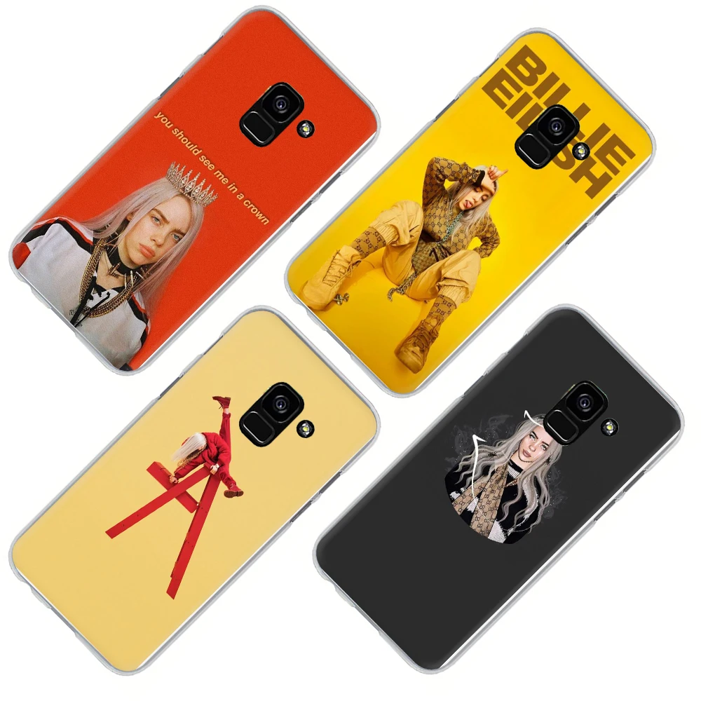Модные billie eilish жесткий чехол для телефона с рисунком в виде крышка чехол для samsung Galaxy A3 A5 A7 A8 A9 10 30 40 50 70
