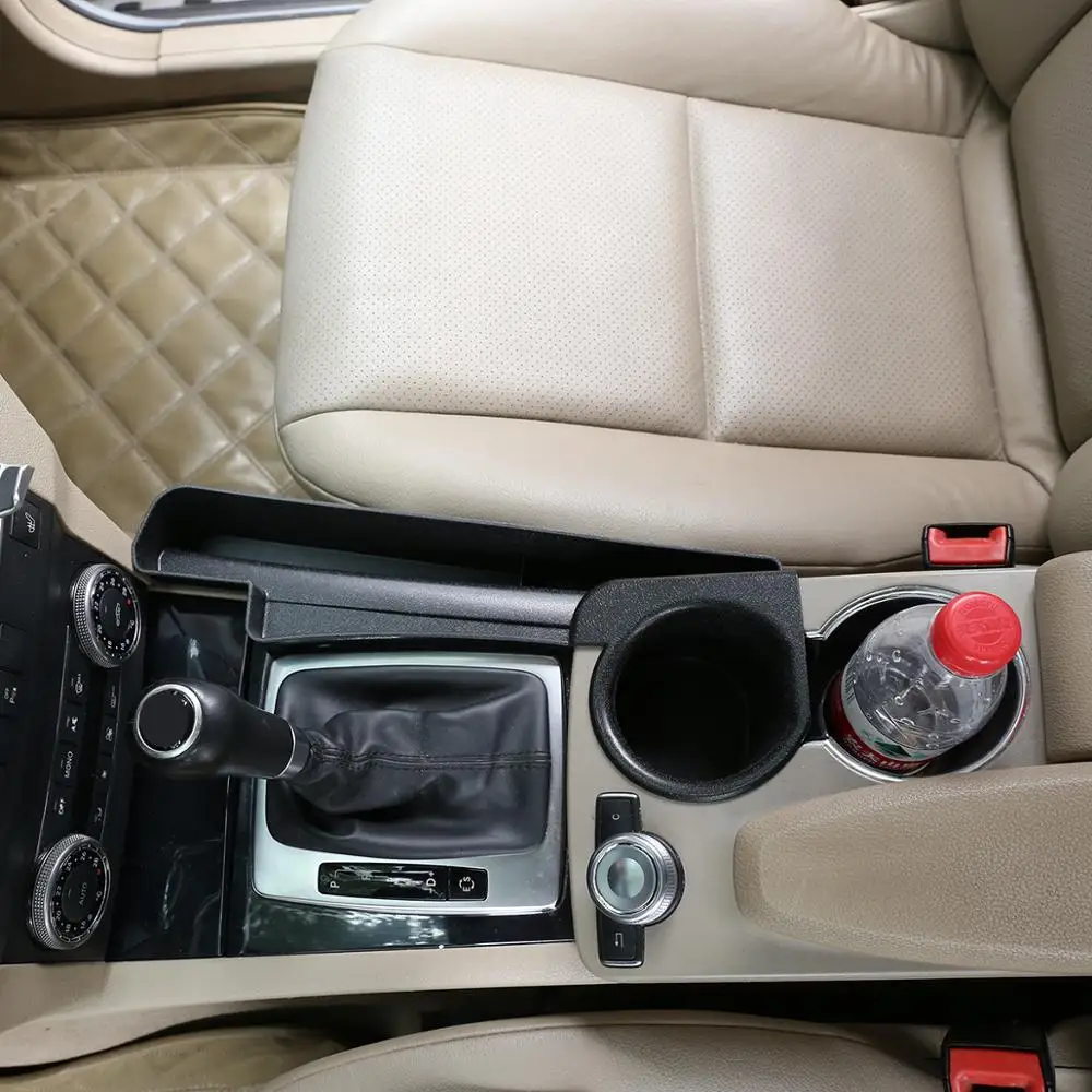 Для Mercedes Benz GLK Class X204 2008- левый руль автомобиля пластиковая центральная консоль коробка для хранения держатель телефона аксессуары
