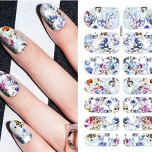 Крестообразная граница специально для Креативные гвозди татуировки наклейки 3D наклейки полностью Маникюр Цветочные наклейки Мода водомаркировка клей