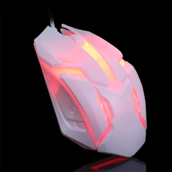 

Gaming Mouse 3 Button USB Wired LED Breathing Fire Button 3200 DPI Mice for Laptop PC VH99