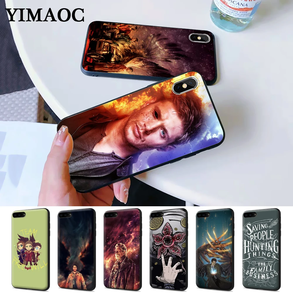 

Supernatural TV Movie Coque cool Silicone Case for iPhone 5 5S 6 6S Plus 7 8 X XS Max XR