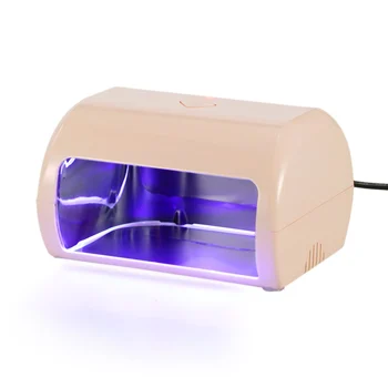 

9W LED Nail Lamp Fingernail Toenail Gel Curing Nail Dryer Professional Nail Gel Machine for Nail Salon EU Plug Beige