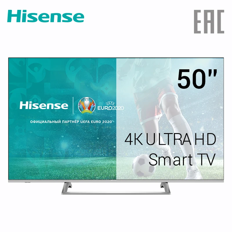 Телевизор Hisense 50" H50A6140 4K Smart TV Mеталлической Подставка