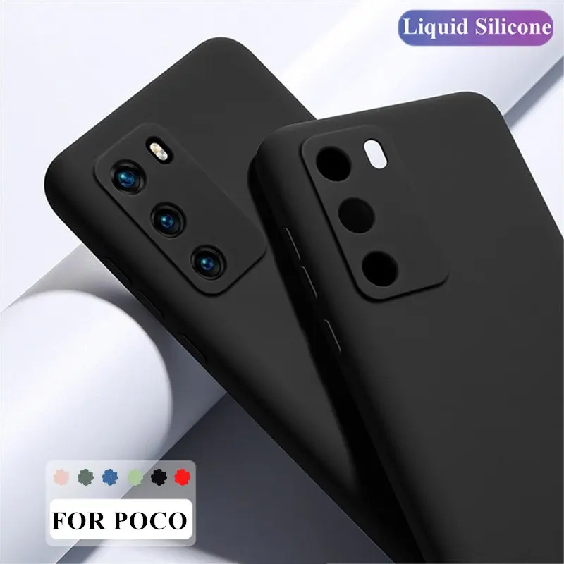 Per Poco M3 Pro Custodia Cover Per Xiaomi Poco M4 M3 X4 X3 Pro F3 X3 Gt Custodia Redmi 10 Coque Custodia In Silicone Liquido Originale Poco M3