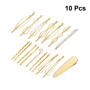 

17pcs Hair Clips Durable Elegant Manmade Pearl Hair Clips Bobby Pins Barrettes for Ladies