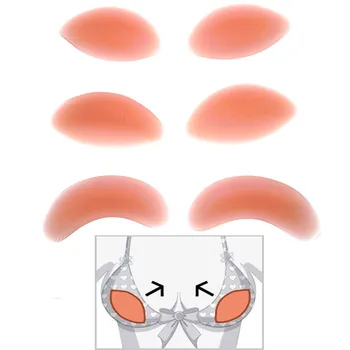 

2 Pcs/Pair Invisible Inserts Breast Pads For Women Silicone Push Up Bikini Swimsuit Gel Bra Breast Enhancer Inserts