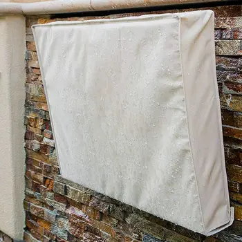 

New Outdoor TV Cover 30 inch - 32 inch Beige Weatherproof Universal Protector for LCD, LED, Plasma Television Screens. Built in