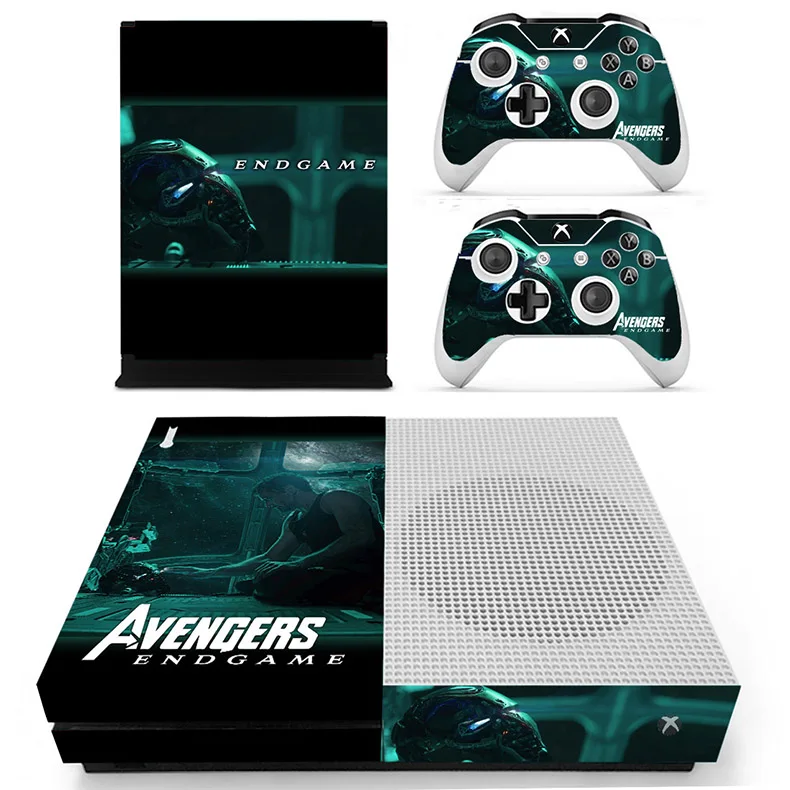 Мстители: наклейки для игр s для Xbox One S кожа Виниловая наклейка Pegatina для Xbox one тонкая консоль и два контроллера шкуры