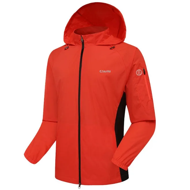 Мужская ветровка, ветрозащитная куртка для велоспорта, пешего туризма, мужская куртка regenjacke для езды на велосипеде, водонепроницаемая ветровка для велоспорта, дождевик - Цвет: Красный