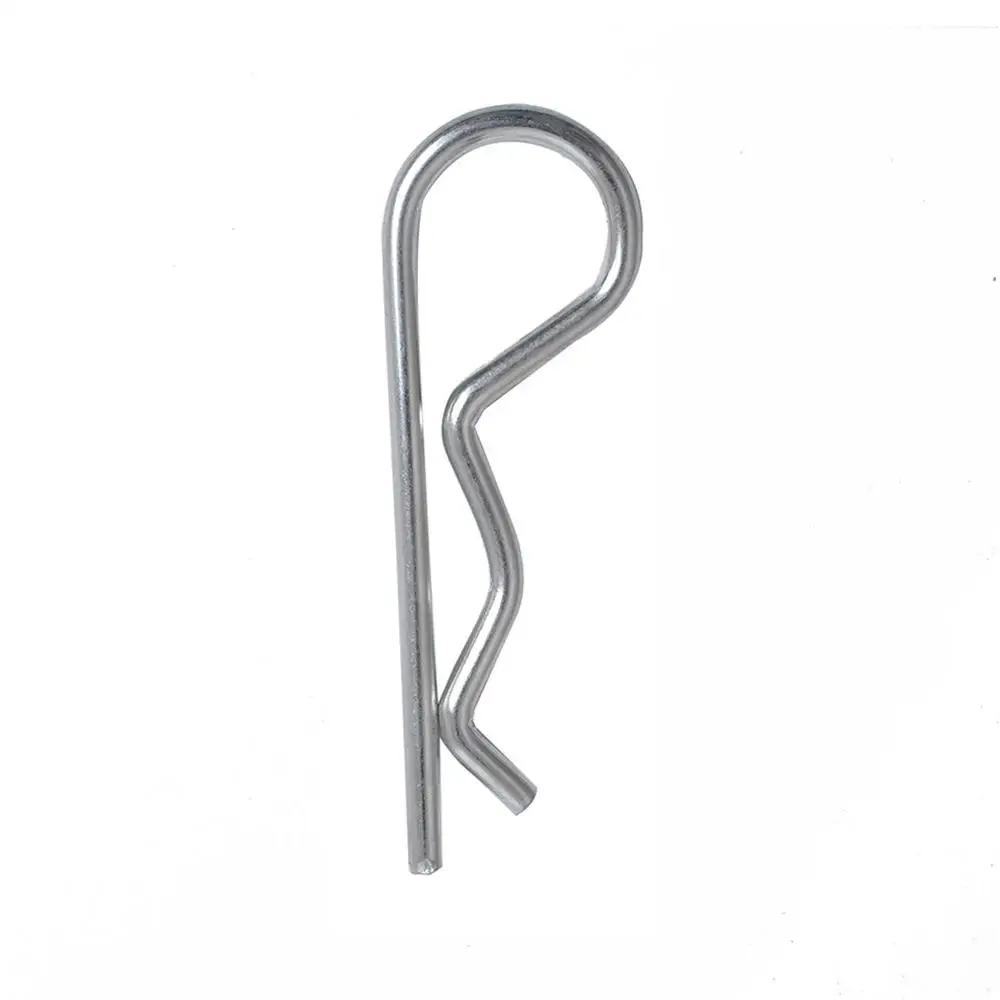 100PCS Zinc Plated Hair Pin Hitch Retaining R Clip Lynch Cotter Spring Assorted Kit Split Cotter Pins Kit Set Fastener Pins
