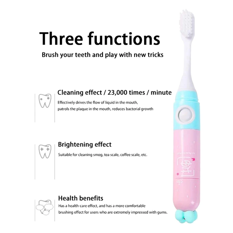 1PC Kids Electric Toothbrush Softer Bristle Brush Cute Fruit Design Cover Electric Toothbrush Easy-Press Power Button Fun Tooth 1PC Kids Electric Toothbrush Softer Bristle Brush Cute Fruit Design Cover Electric Toothbrush Easy-Press Power Button Fun Tooth