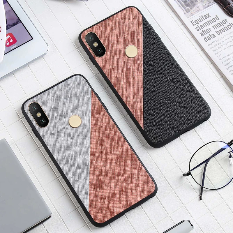 

Etui,Cover,Case,For Xiaomi Redmi Note 5 pro Note5 Fabric Cloth Texure Bumper SiIicone Soft edge Bumper Frame Back Phone Cases
