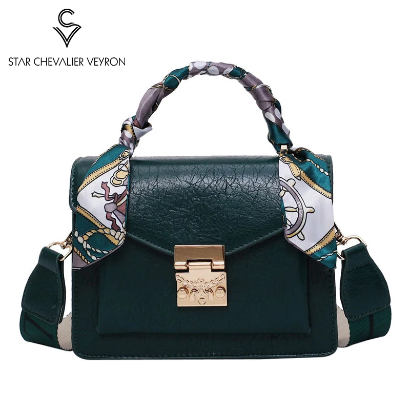 

SCV 2020 Popular ladies Handbags Women's Fashion Shoulder Bags Winter New Simple Wild Crack Women Messenger Bag Small Square Bag