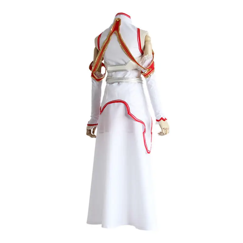 Anime Sword Art Online Asuna Yuuki Cosplay Costumes Uniform for Halloween SAO Asuna Battle Suit Outfits with Wig and Shoes0 (4)